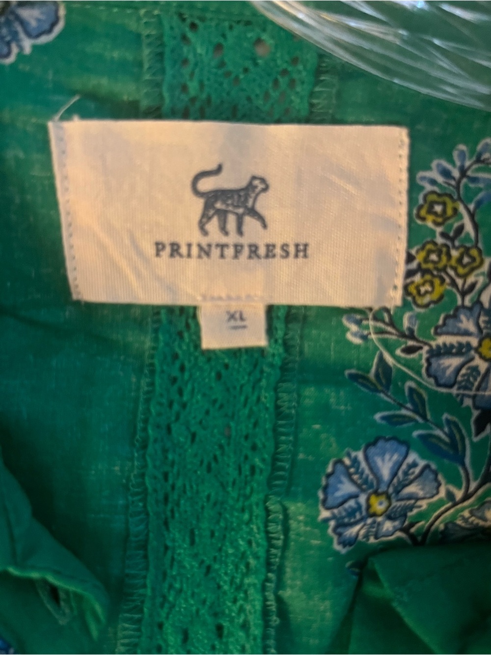PRINTFRESH meredith midi dress in bouquet blossoms size XL - Picture 6 of 15